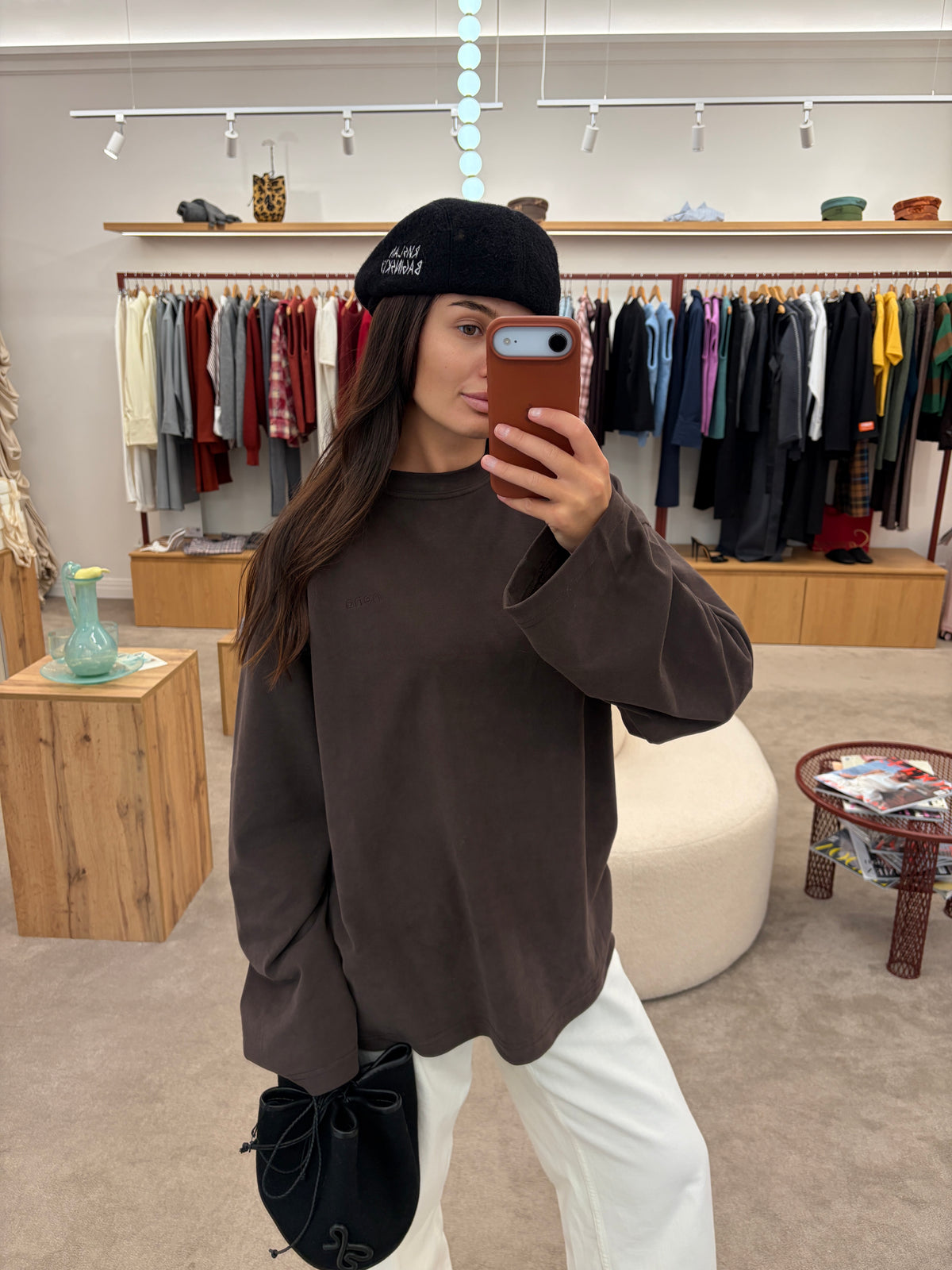 Oversized Longsleeve Dark Chocolate