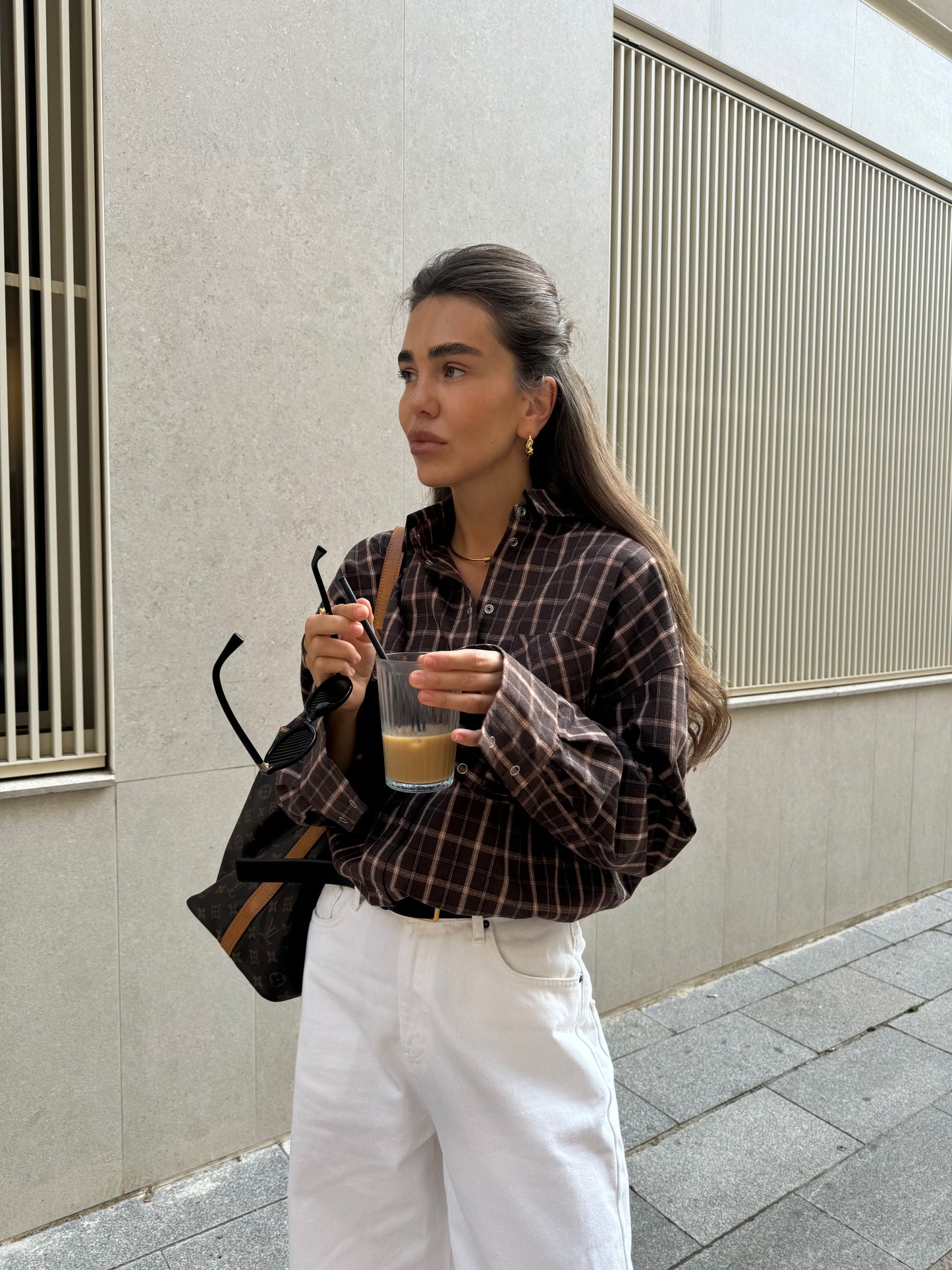 Сорочка вільного крою Brown