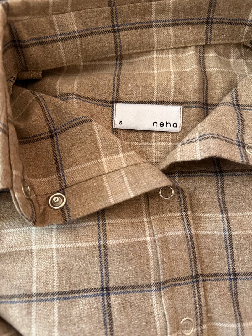 Сорочка вільного крою Hermes Beige