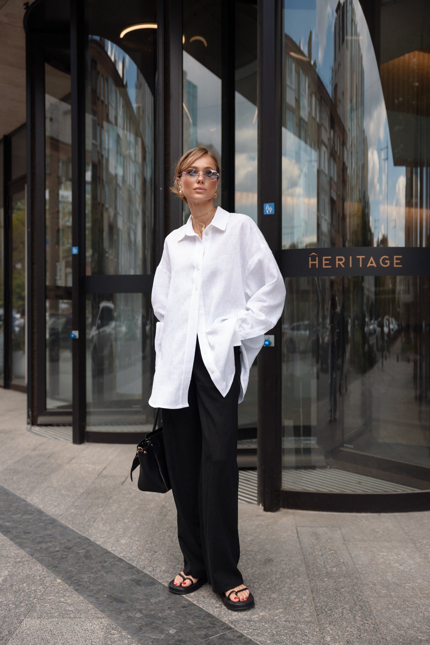 Лляна сорочка Total White