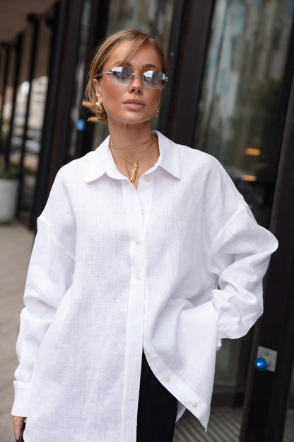 Лляна сорочка Total White