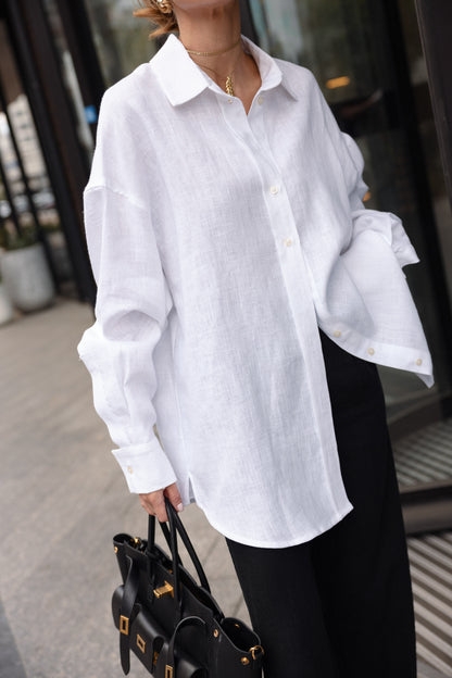 Лляна сорочка Total White