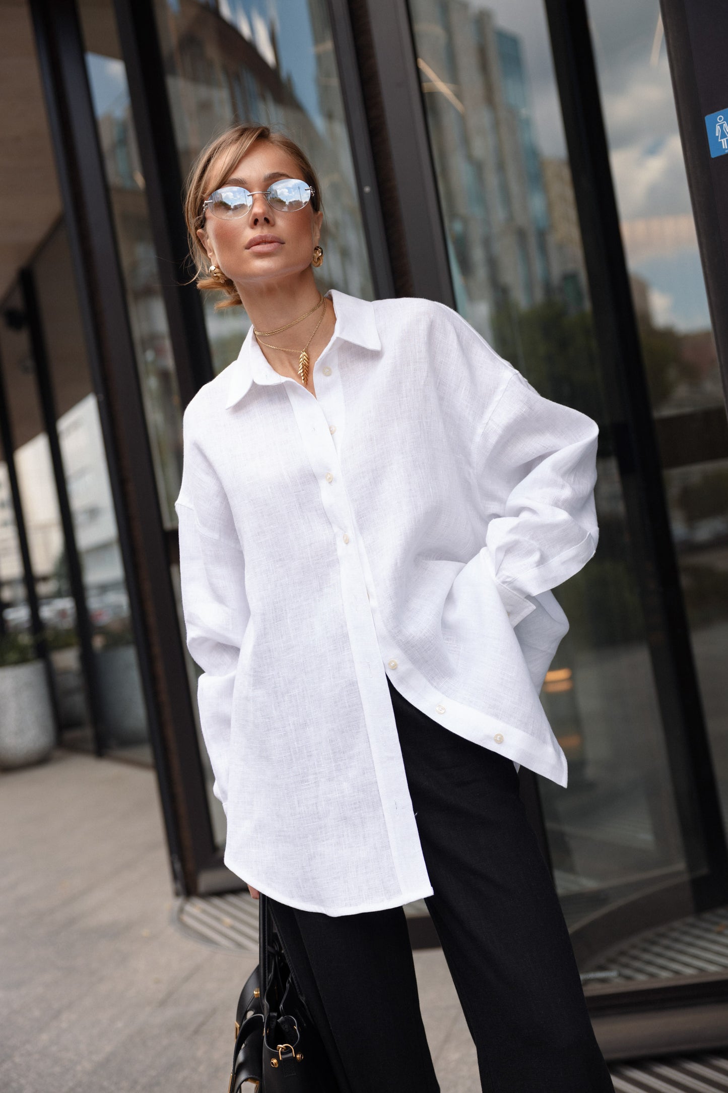Лляна сорочка Total White