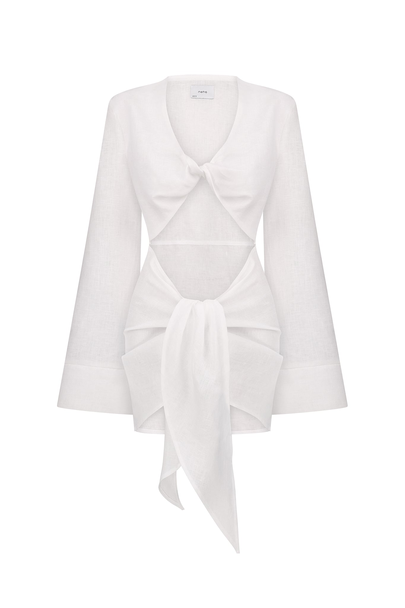 Dress with ties