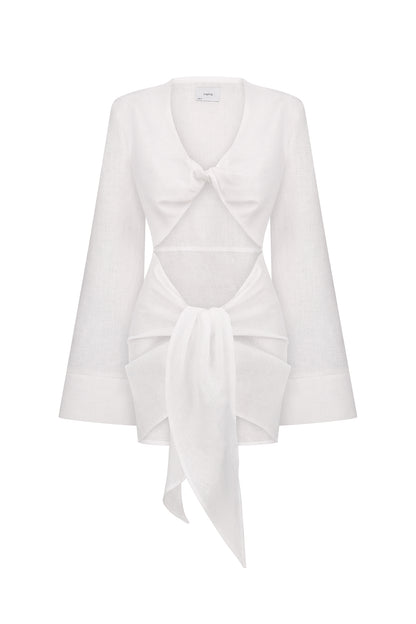 Dress with ties