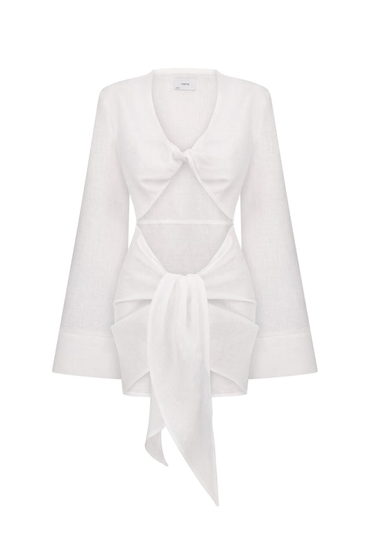 Dress with ties