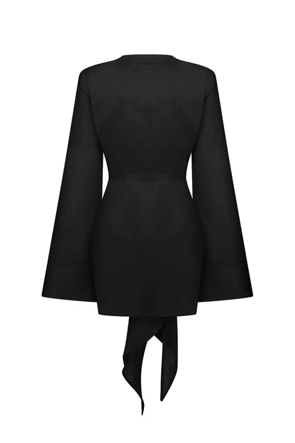 Dress with ties