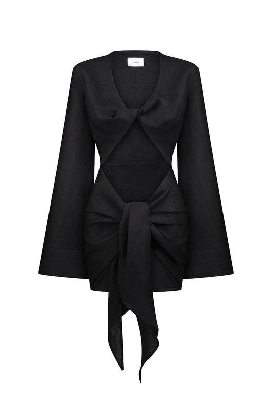 Dress with ties