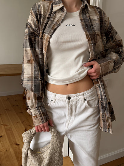 Сорочка вільного крою Grunge Stone