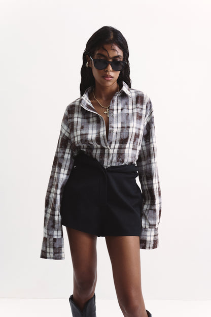 Сорочка вільного крою Brown-Crystals