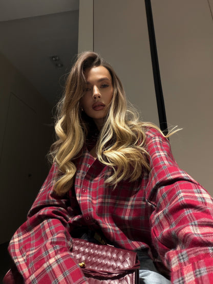 Сорочка вільного крою Red