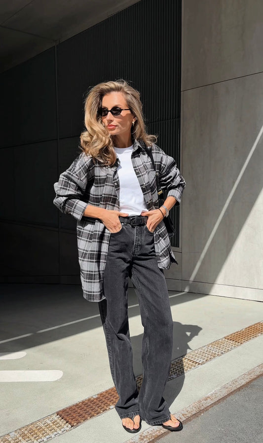 Сорочка вільного крою Grey Glow