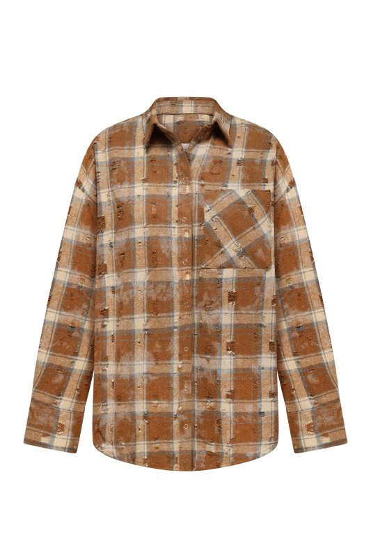 Сорочка вільного крою Camel Grunge