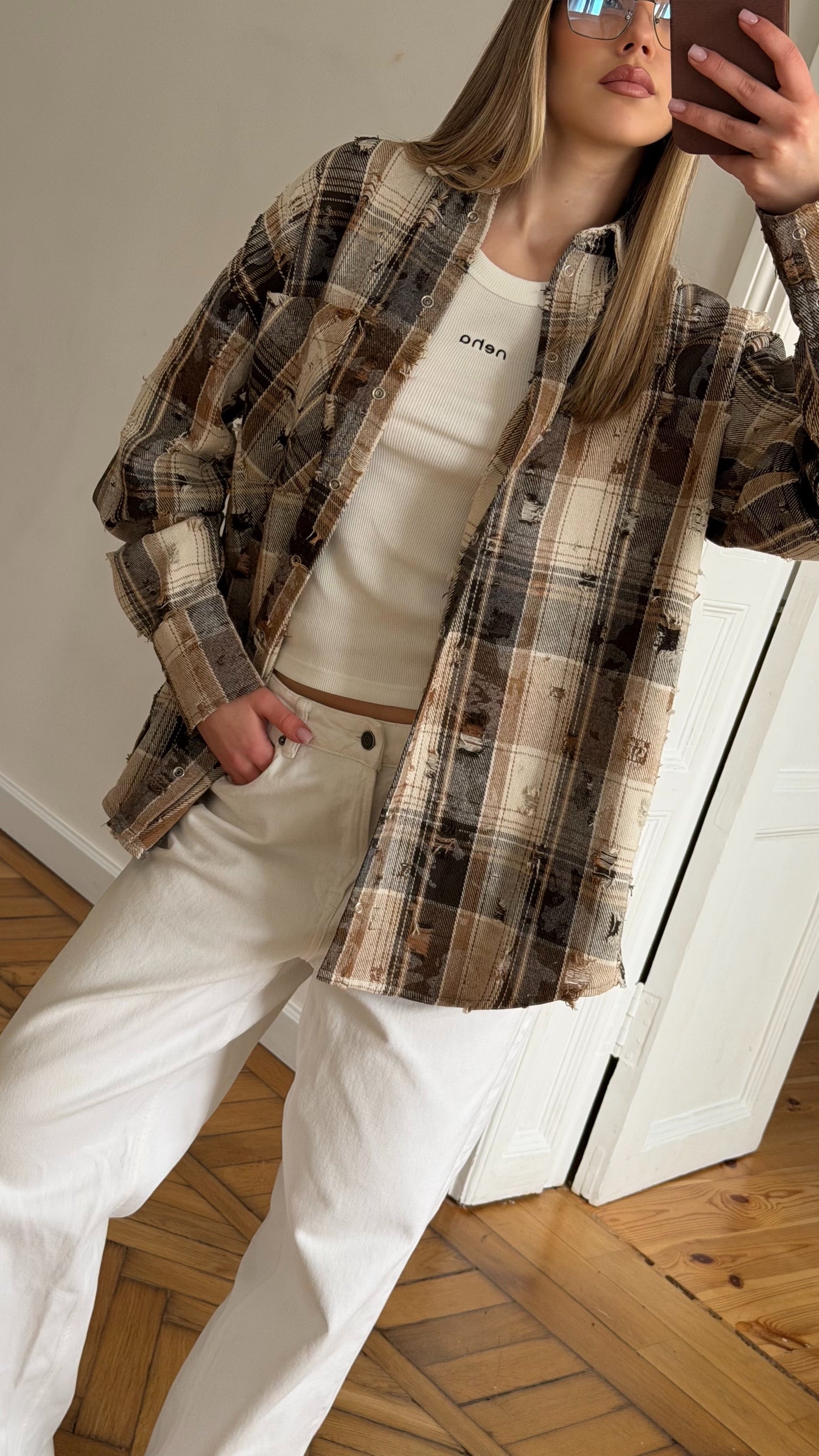 Сорочка вільного крою Grunge Stone