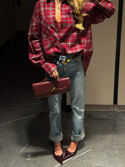 Сорочка вільного крою Red