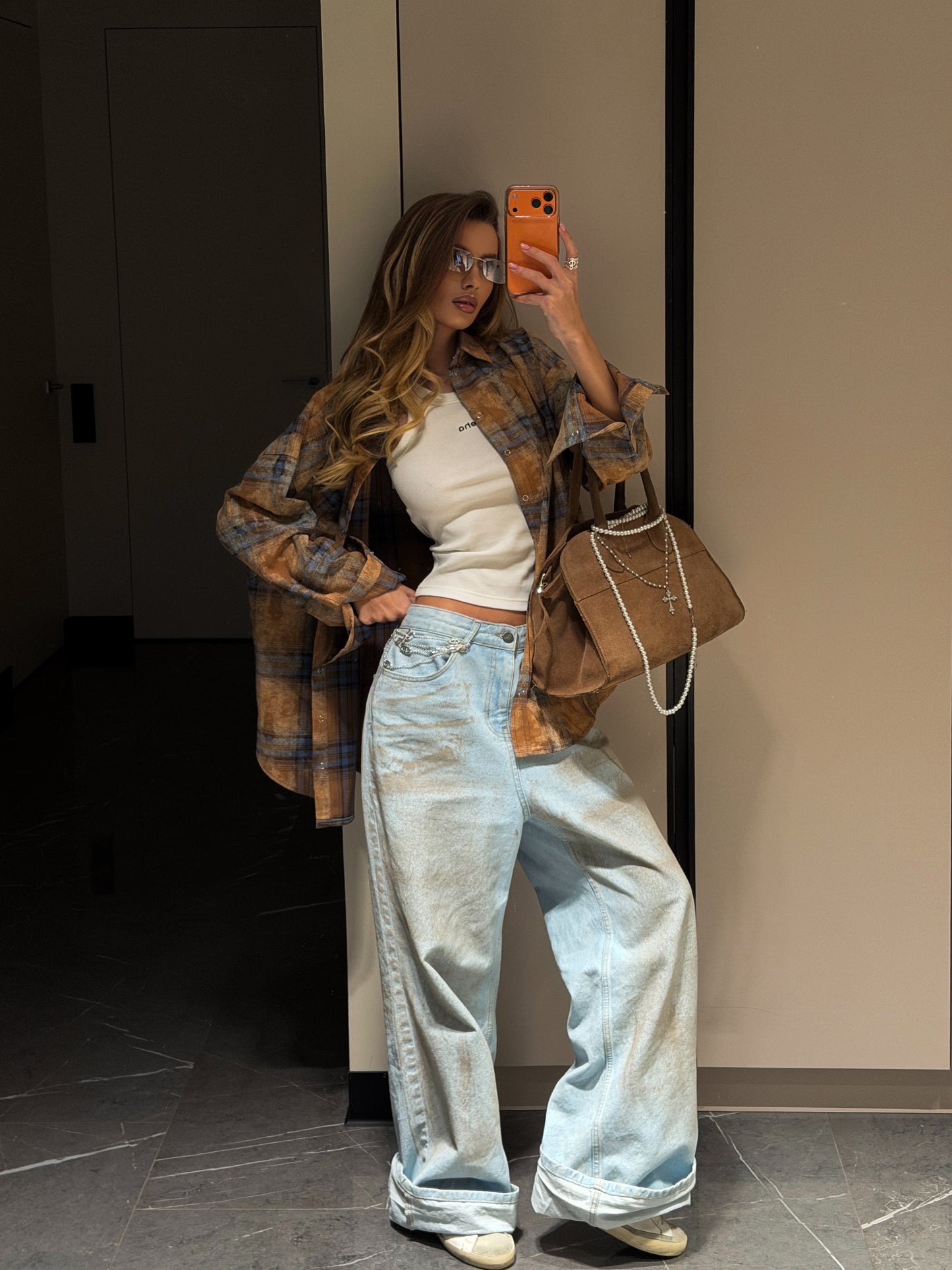 Сорочка вільного крою Camel