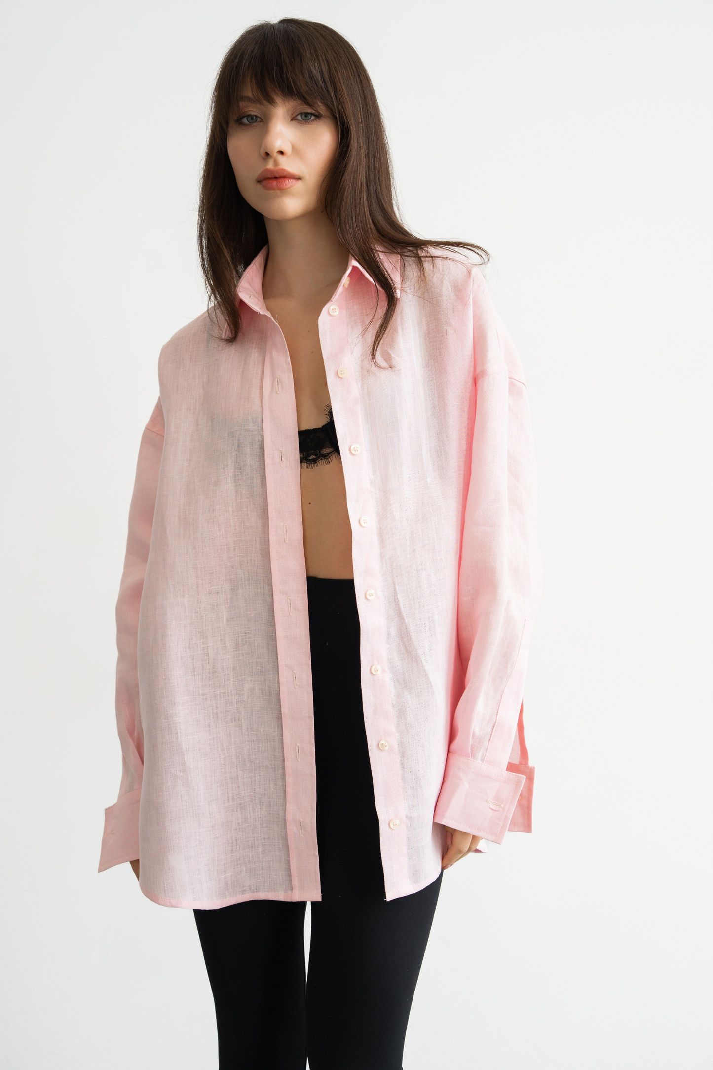 Лляна сорочка Baby Pink
