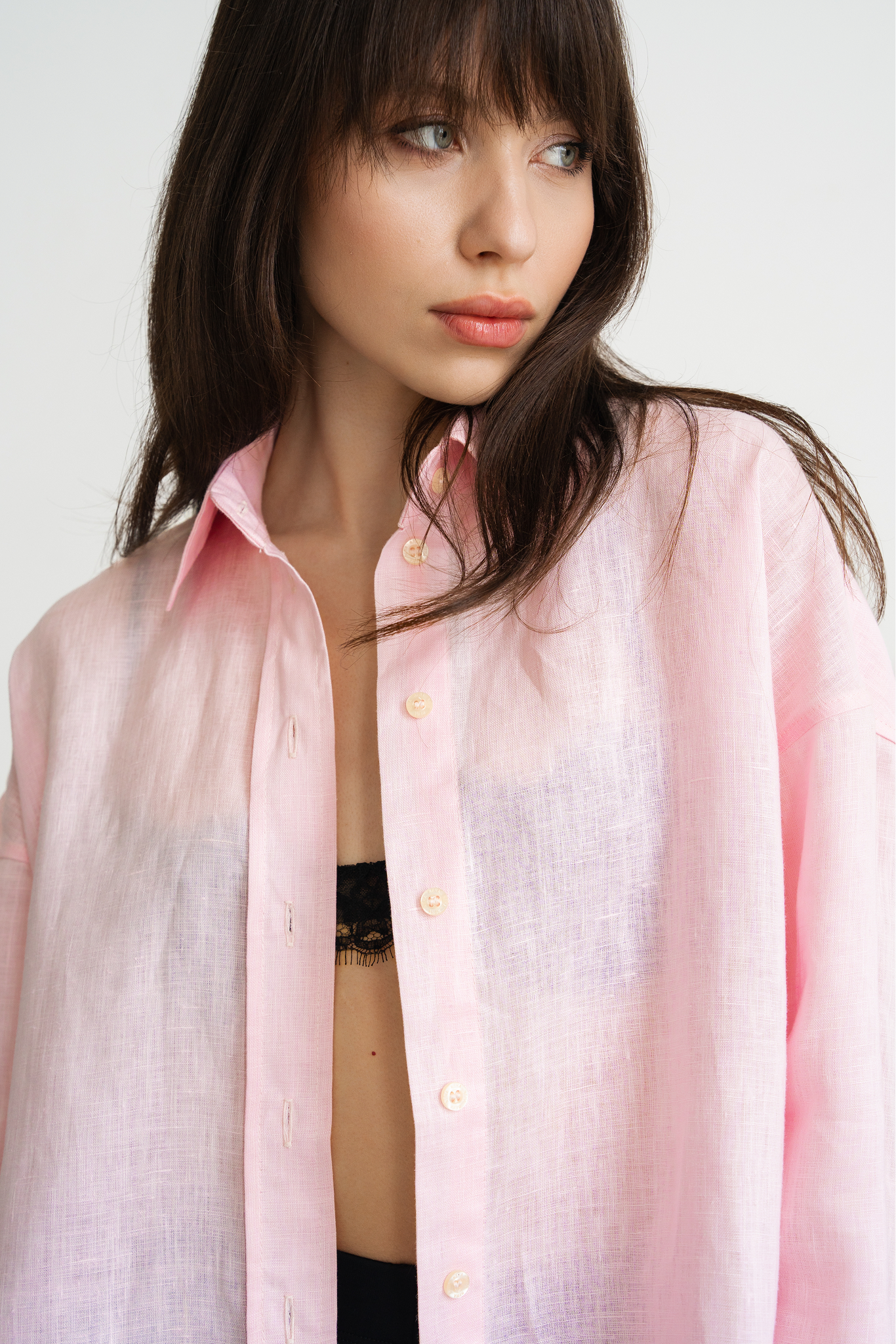 Лляна сорочка Baby Pink