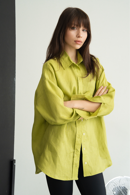 Лляна сорочка Olive