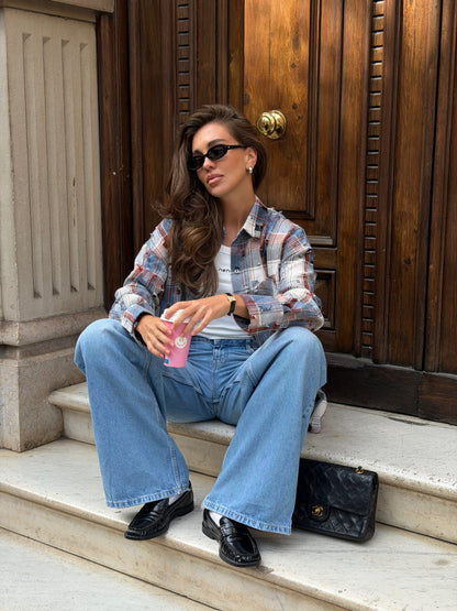 Сорочка вільного крою Grunge Navy