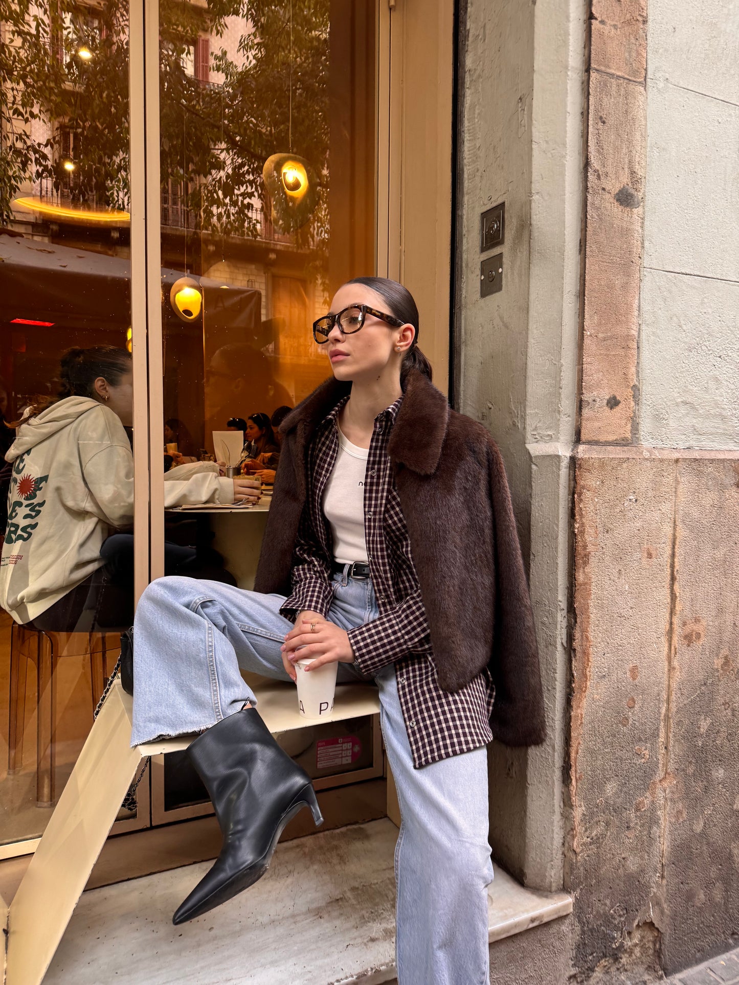 Сорочка вільного крою Bordo