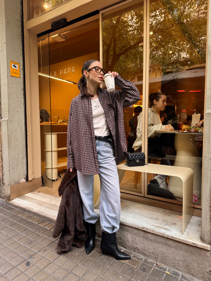 Сорочка вільного крою Bordo