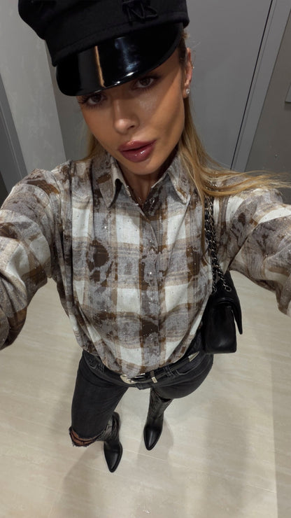 Сорочка вільного крою Caramel Diamonds