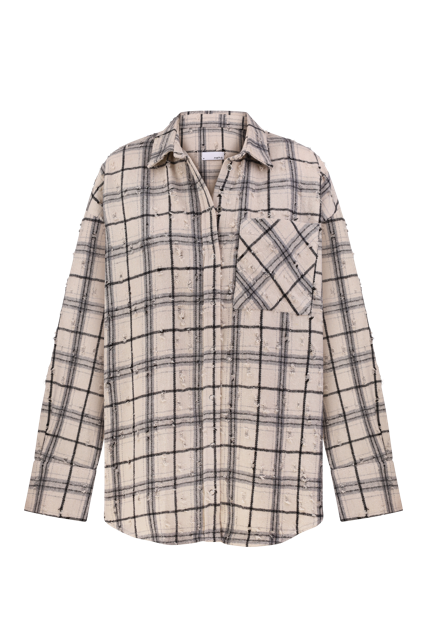 Сорочка вільного крою Grunge White