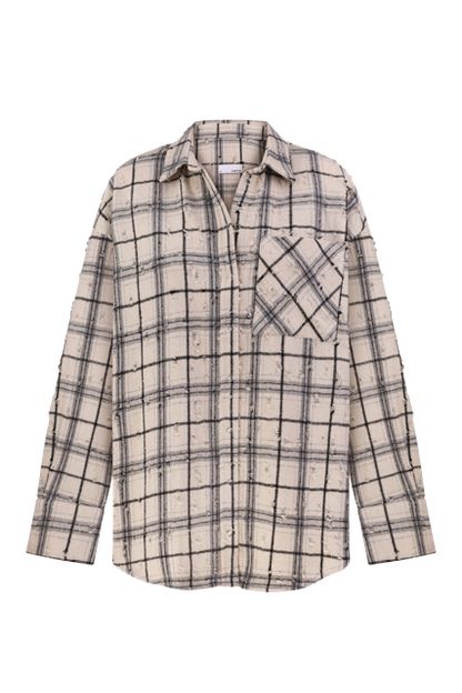 Сорочка вільного крою Grunge White