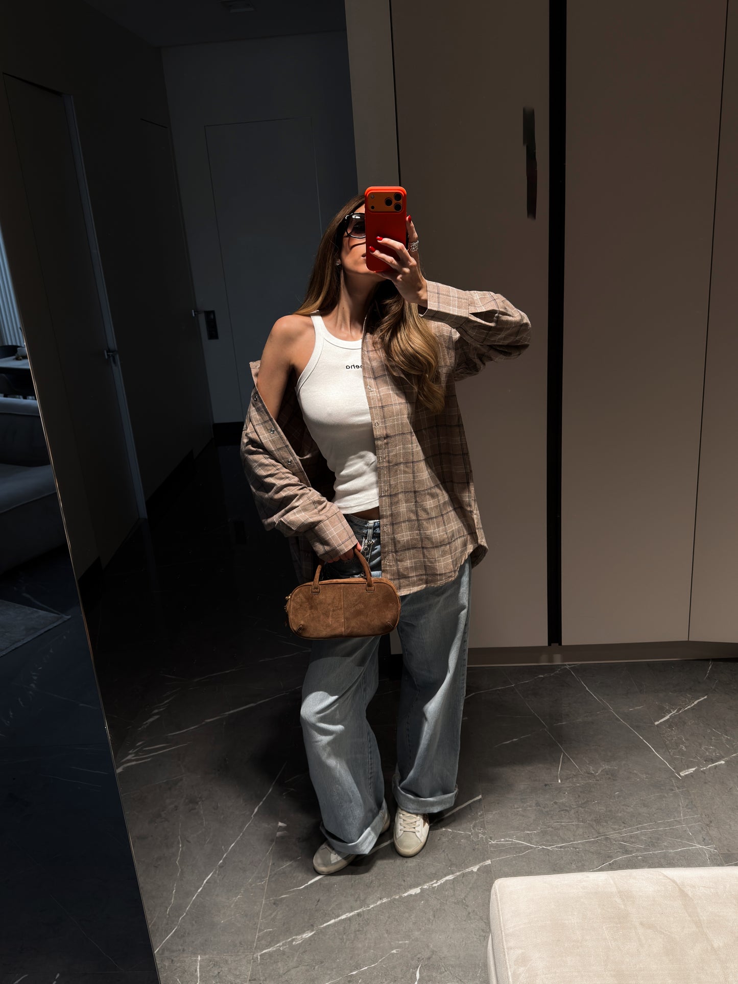 Сорочка вільного крою Beige