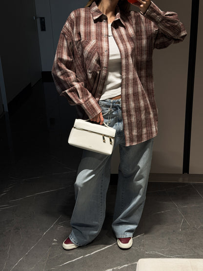 Сорочка вільного крою Wine