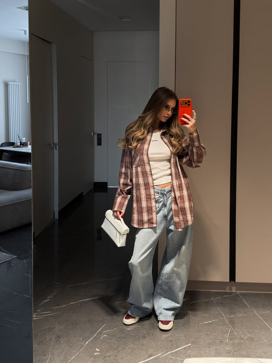 Сорочка вільного крою Wine