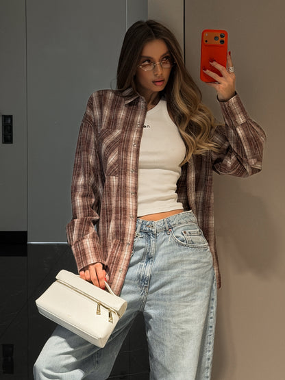 Сорочка вільного крою Wine