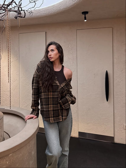 Сорочка вільного крою Khaki