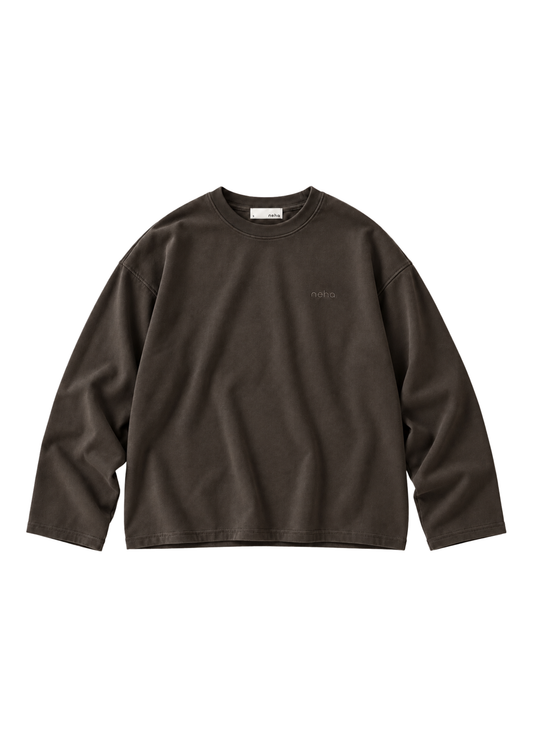 Oversized Longsleeve Dark Chocolate