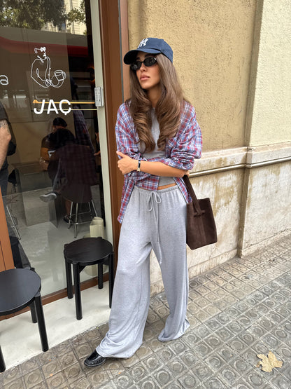 Сорочка вільного крою Red-Blue