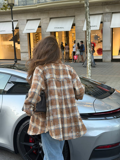 Сорочка вільного крою Camel Grunge