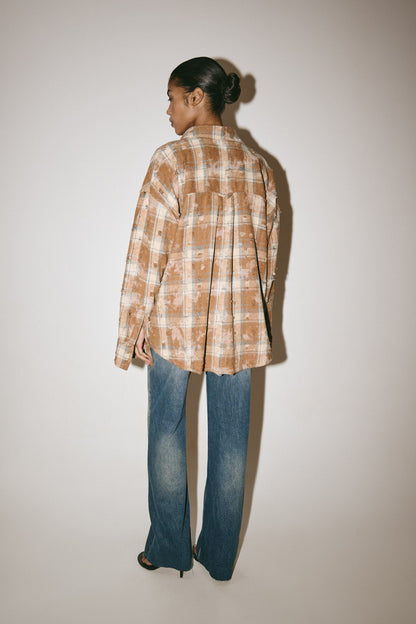 Сорочка вільного крою Camel Grunge