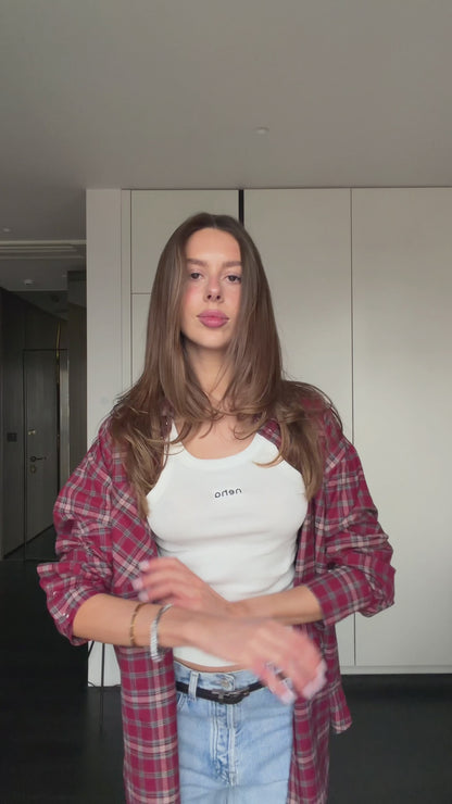 Сорочка вільного крою Red